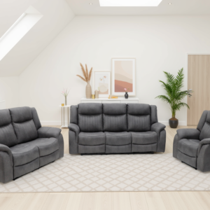 Leon Electric Recliner Sofa Grey 3+2+1 Set