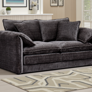 Solaya Sofa Black 2 Seater