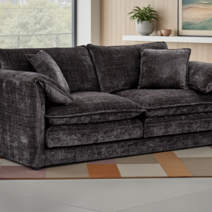 Solaya Sofa Black 3 Seater