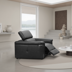 Somerville Electric Recliner Sofa Black Armchair