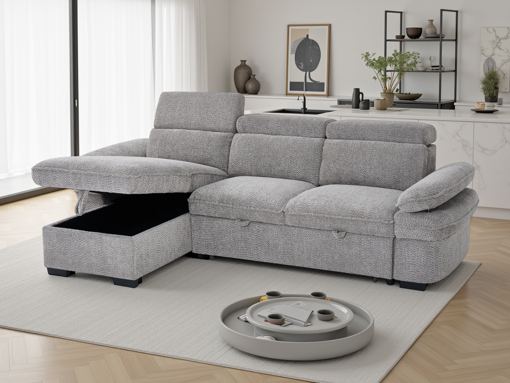 Hudson Sofabed Grey Universal Corner - Image 2