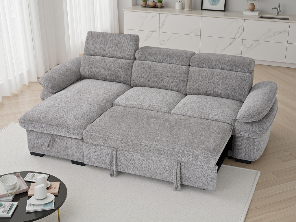 Hudson Sofabed Grey Universal Corner - Image 3
