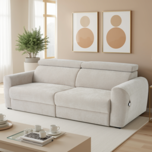 Dakota Electric Sofabed Beige 3 Seater